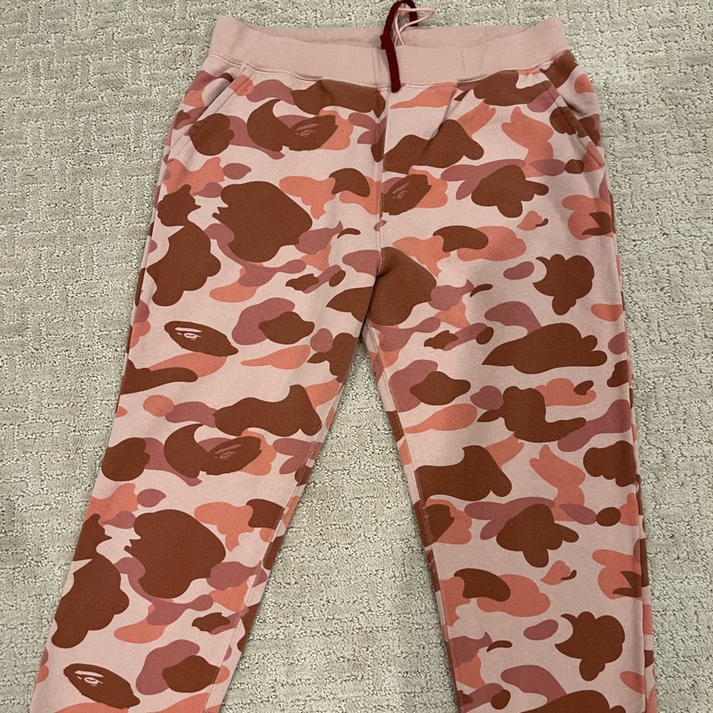 Bape Pink Camo Joggers